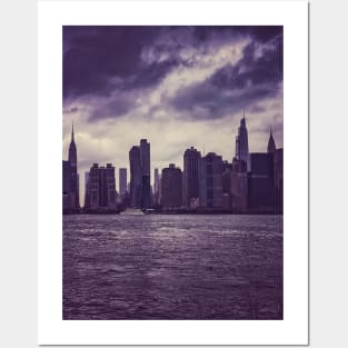 Manhattan Skyscrapers Skyline New York City Posters and Art